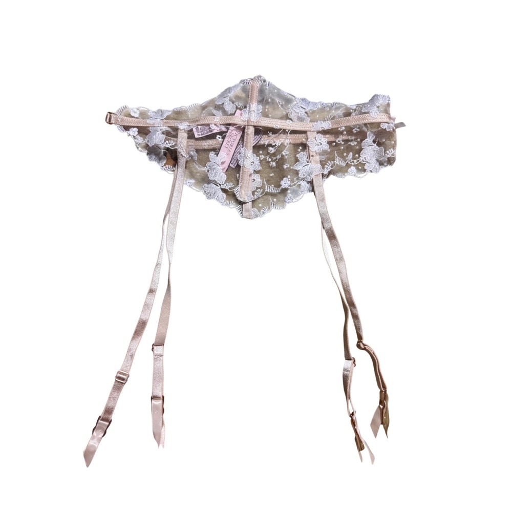 Victoria's Secret XS/S Garter Belt Floral Lace Lingerie Suspender NWT‎